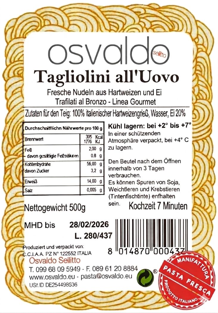 Frische Tagliolini all'uovo – Bild 3