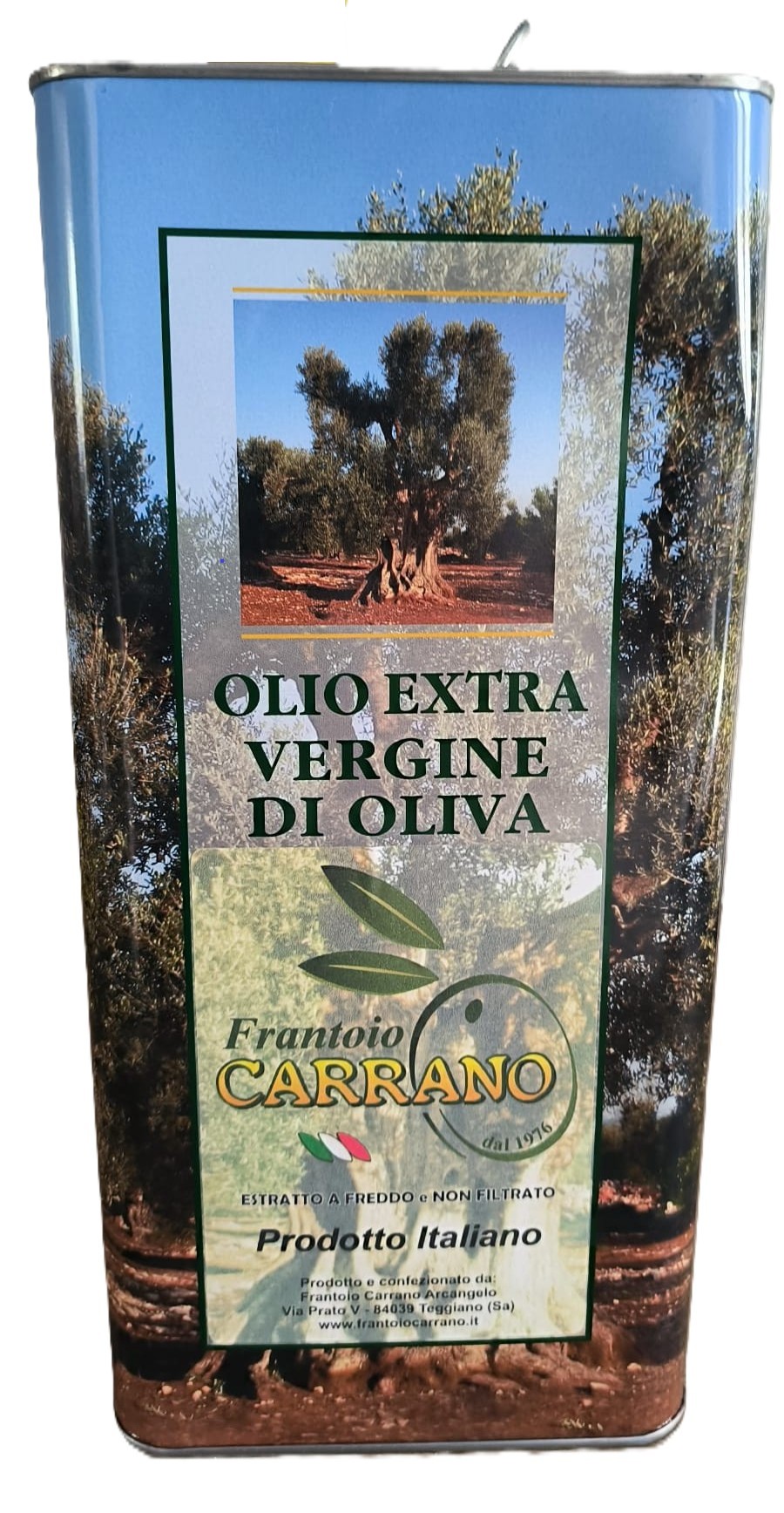 Olio Extra Vergine di Oliva 5 Liter Kanister Frantoio Carrano