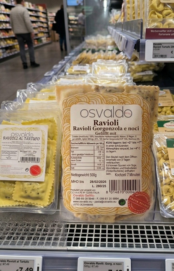 Ravioli Gorgonzola é Noci – Bild 3